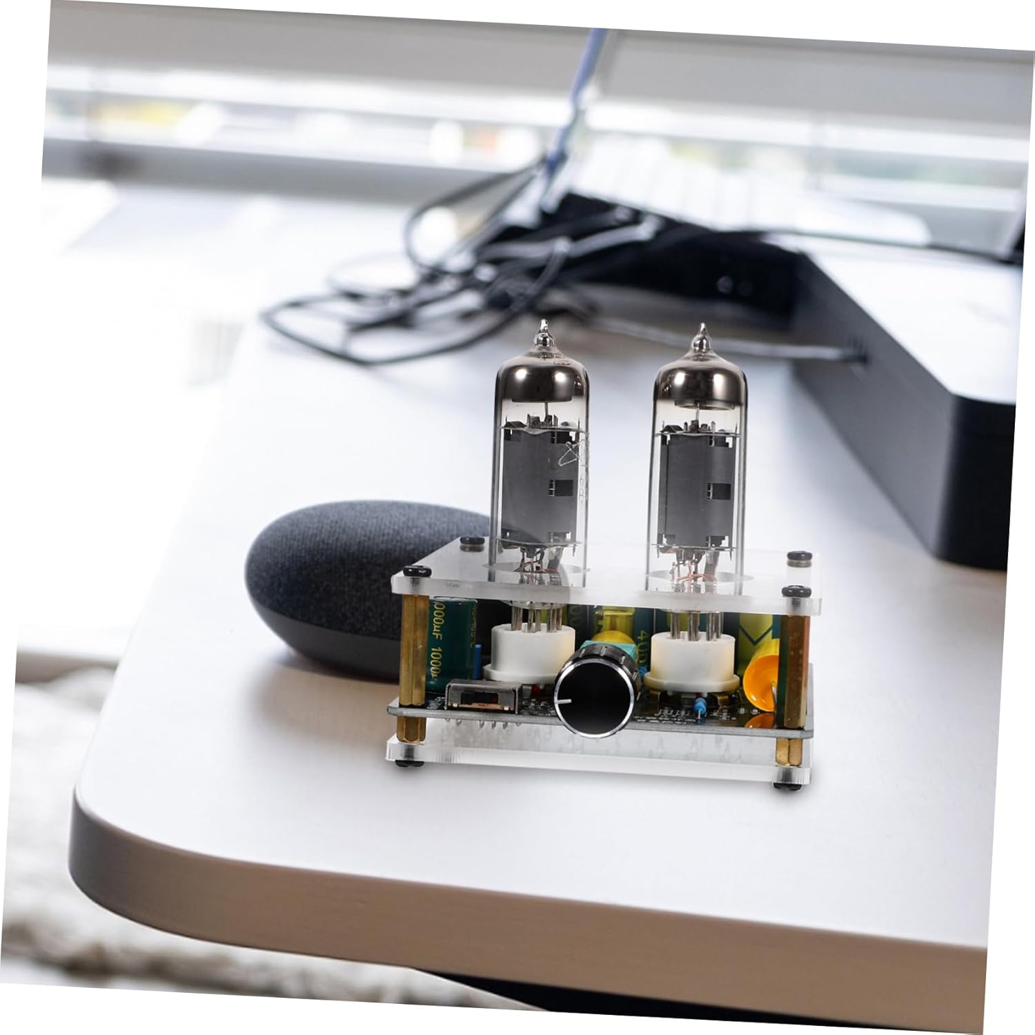 PHENOFICE Tube Preamplifier 6K4/6A2 Vacuum Electron Tube Preamp for Turntable Audio System DIY Home Theater Sound Amplifier