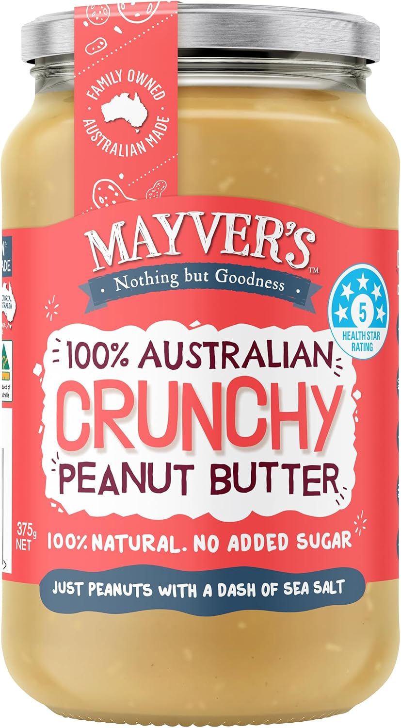 Mayver'S Super Natural Crunchy Peanut Butter 375G image number 6