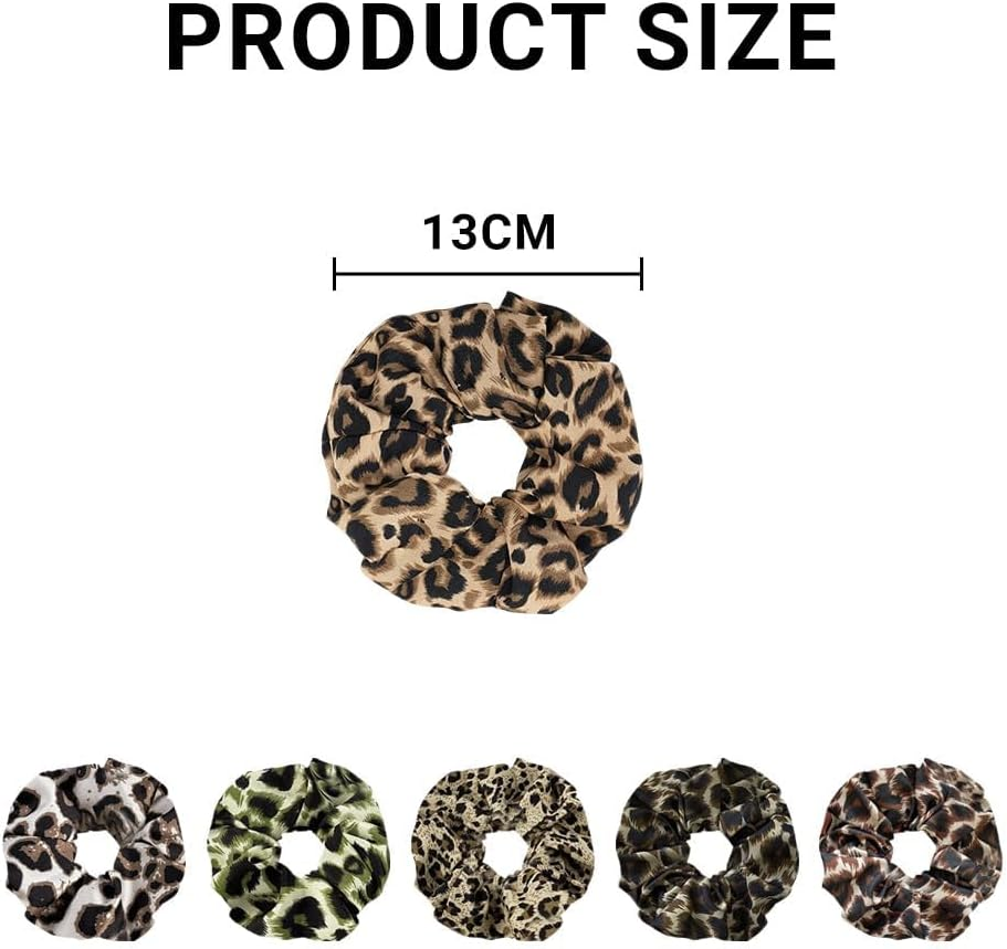 XFSRG Leopard Hair Bobbles Women'S Hair Accessories Scrunchies Ponytail for Everyday and Party image number 1