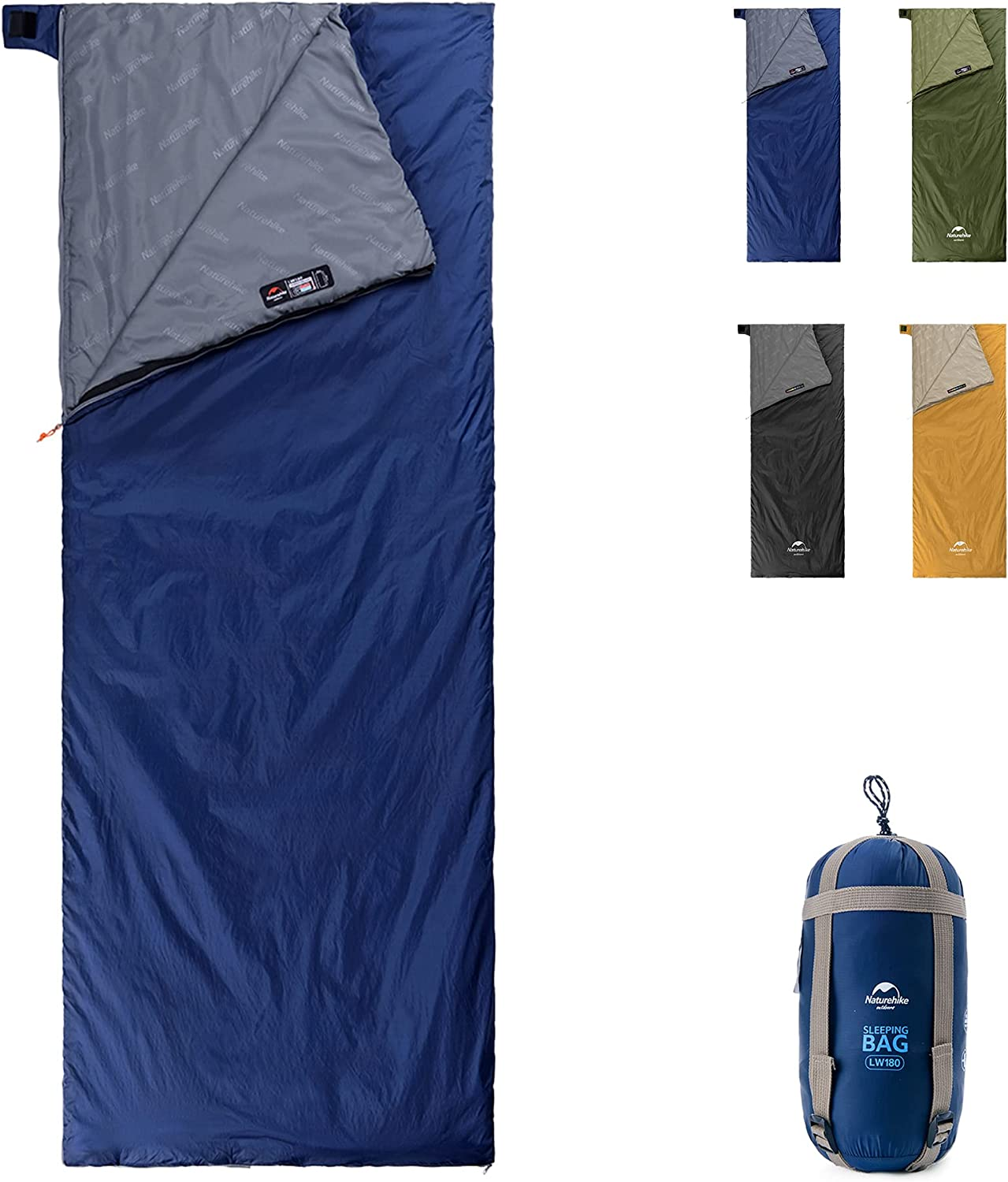 Naturehike Sleeping Bag &ndash; Envelope Lightweight Portable, Waterproof, Comfortable with Compression Sack - Great for 3 Season Traveling, Camping, Hiking, Outdoor Activities image number 3