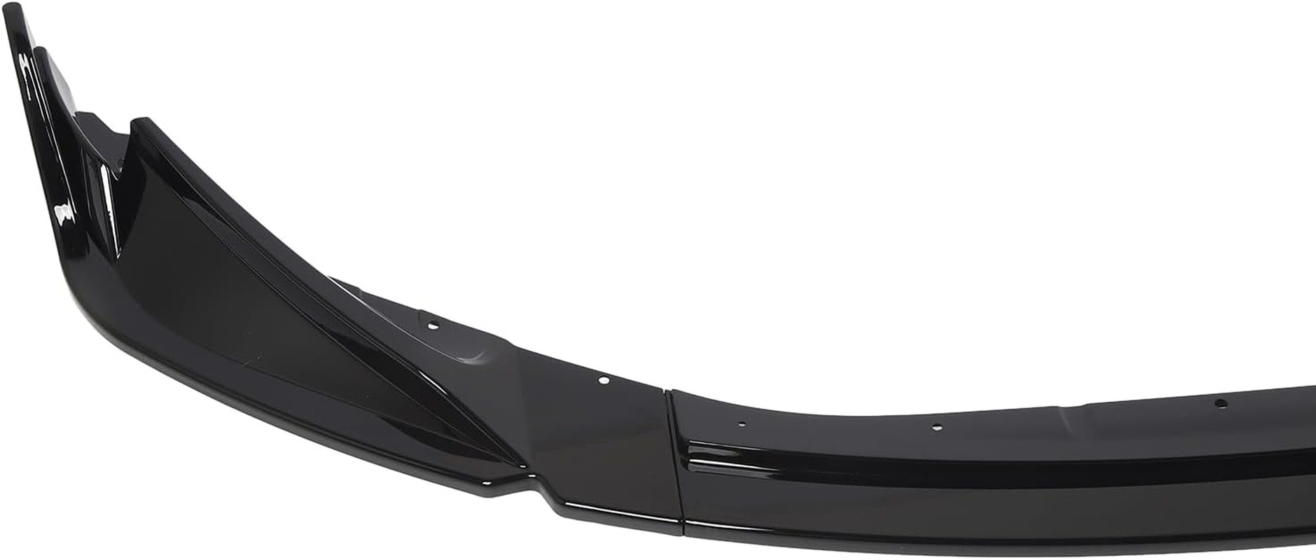 Front Bumper Lip Spoiler, Scratch Resistant 3 Sectional Type Sporty Front Bumper Lip Body Kit for M3 G80 M4 G82 G83 2021 to 2024 (Gloss Black) image number 2