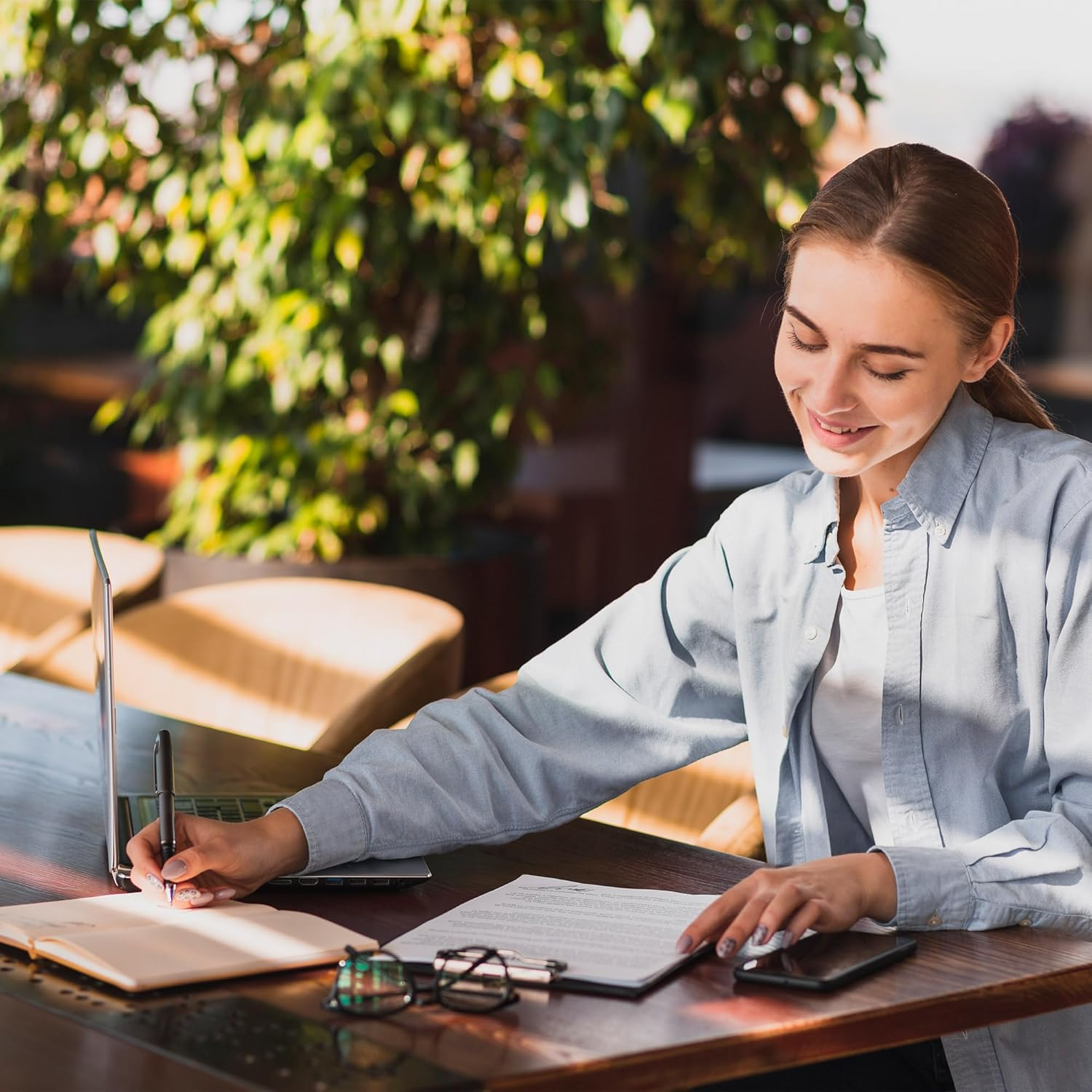 MGGAO Lined Journal Notebook for Women Men, Journals for Writing, A5 Aesthetic College Ruled Notebook for Work, Travel, School,318 Numbered Pages, 14.7 X 21.4 Cm image number 6