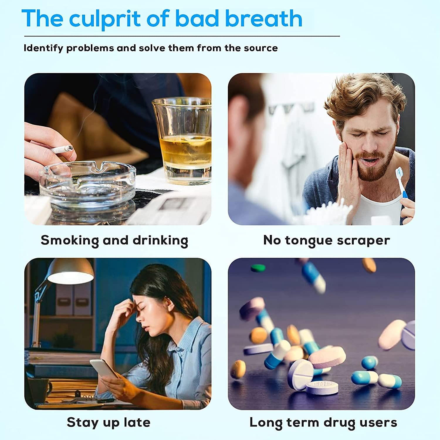 Tongue Scraper Cleaner,Medical Grade 100% Stainless Steel Tongue Scraper Set with 2 Travel Case for Healthy Oral Care for Adults Kids,Eliminate Bad Breath in Seconds,Easy to Use and Clean image number 4