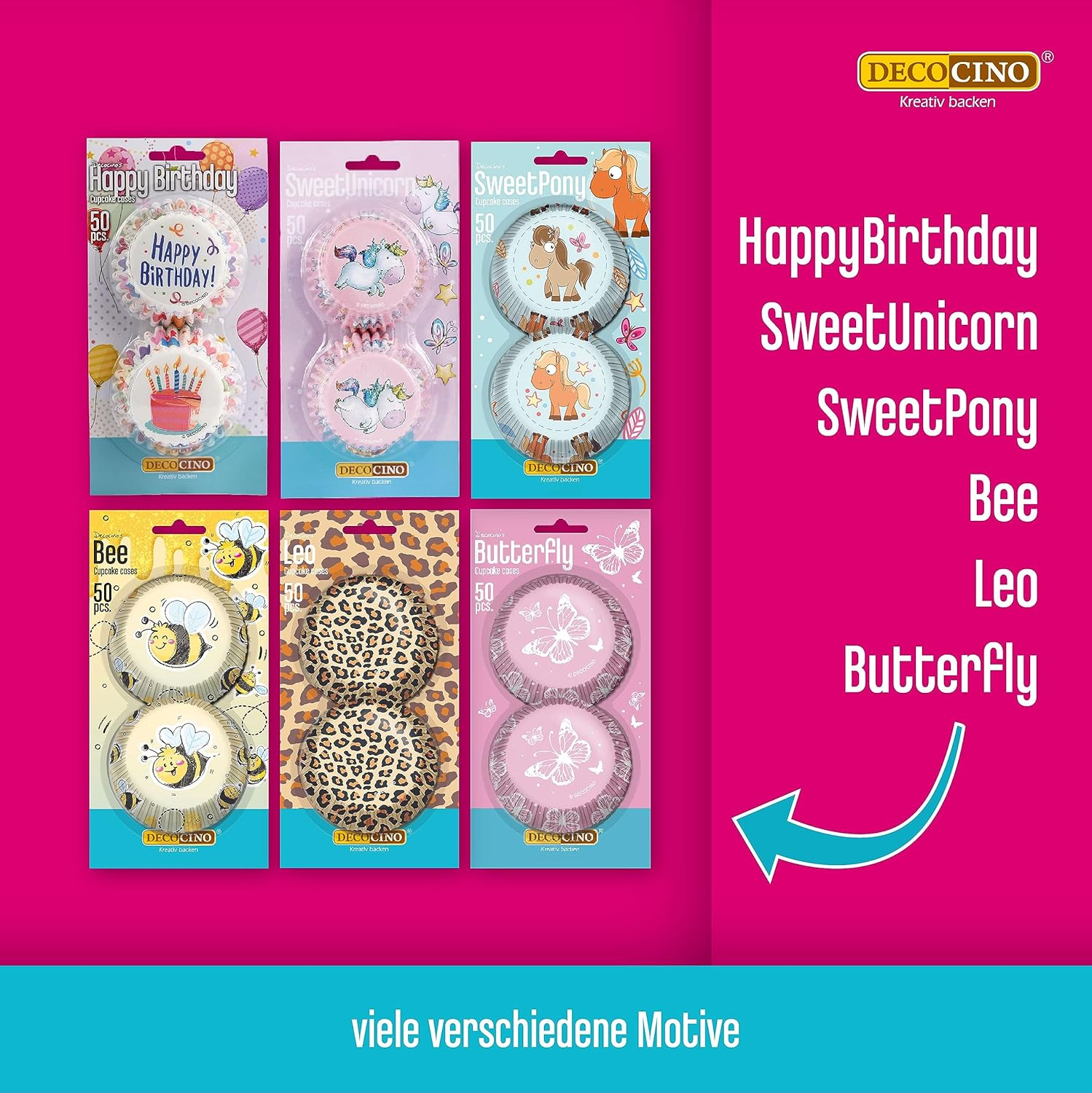 Decocino Football Muffin Cases (Pack of 50) - Football Muffin Decoration & Cupcake Decoration - Football Muffin Moulds | Football Cupcake Cases for Birthday Decoration image number 1