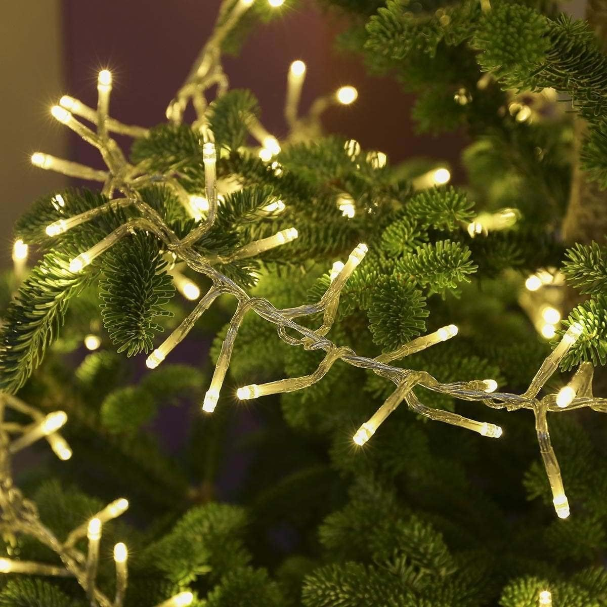 720 LED Cluster Light with Clear Cable -3 Colour Options - Warm White - Multicolor image number 4