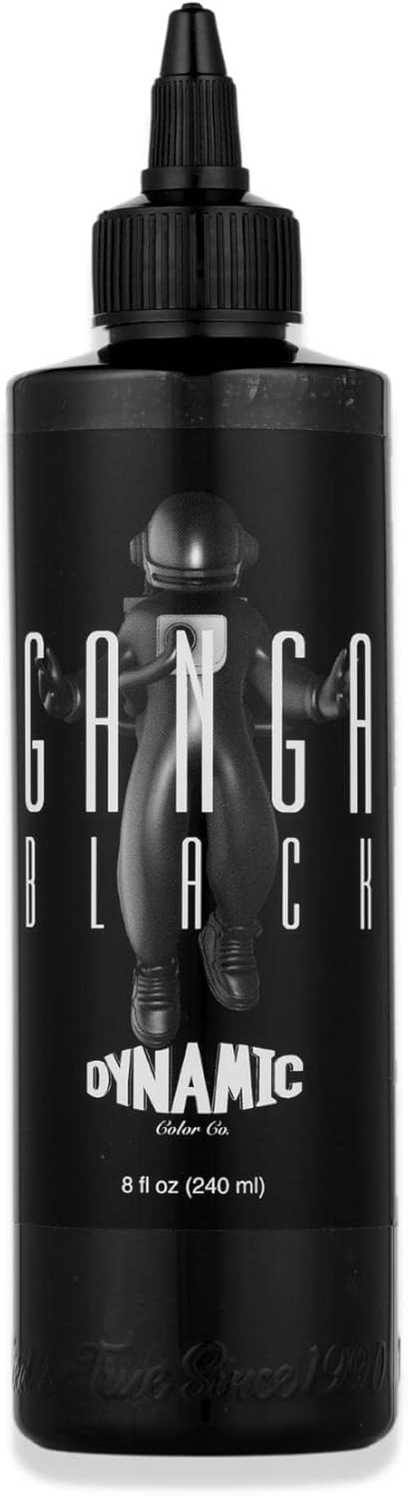 Dynamic Color Co - Ganga Black Tattoo Ink, 8Oz Bottle REACH Compliant for European Regulations - Superior Black Ink Made in USA