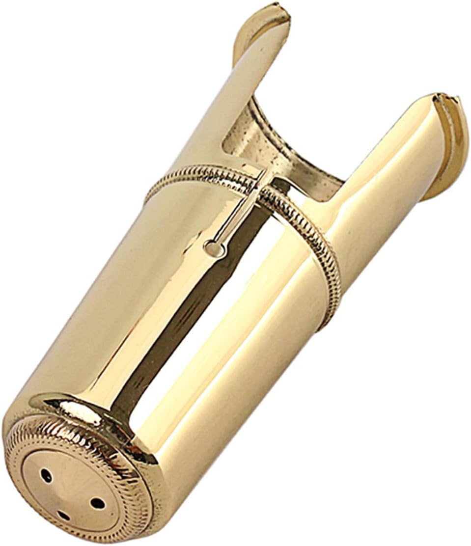 Levemolo Golden Saxophone Cap 84Mm Tenor Sax Mouthpiece Cover C53E Size Protective Pure Tone Compact image number 5