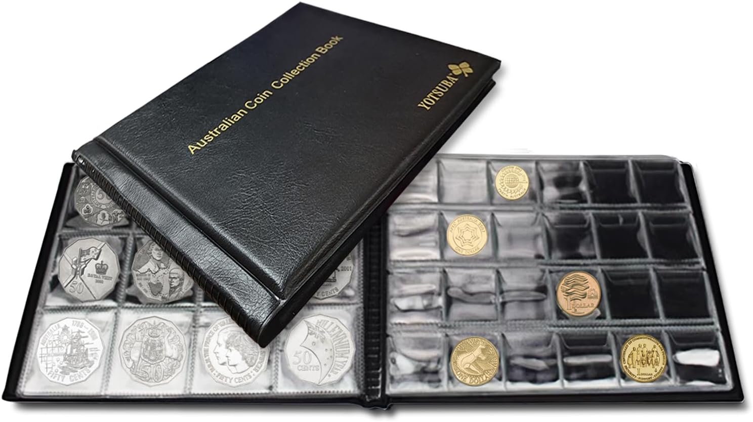 Yotsuba Coin Collection Book - Australian Special Edition with 300 Pockets, Two Pocket Sizes, and Illustrated Guide image number 6