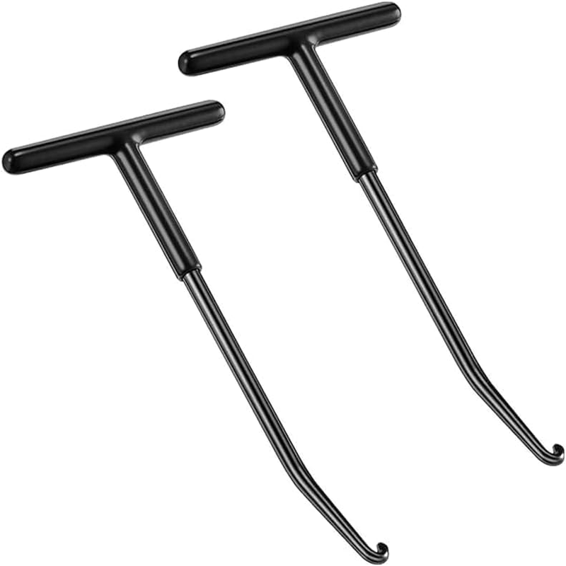 Motorcycle Exhaust Spring Hook, 2 Piecest Shaped Handle Exhaust Pipe Spring Puller Installer Hooks Tool with Rubber Coating for Motorcycle Vehicle Springs Removal, Installation, Adjustment image number 2