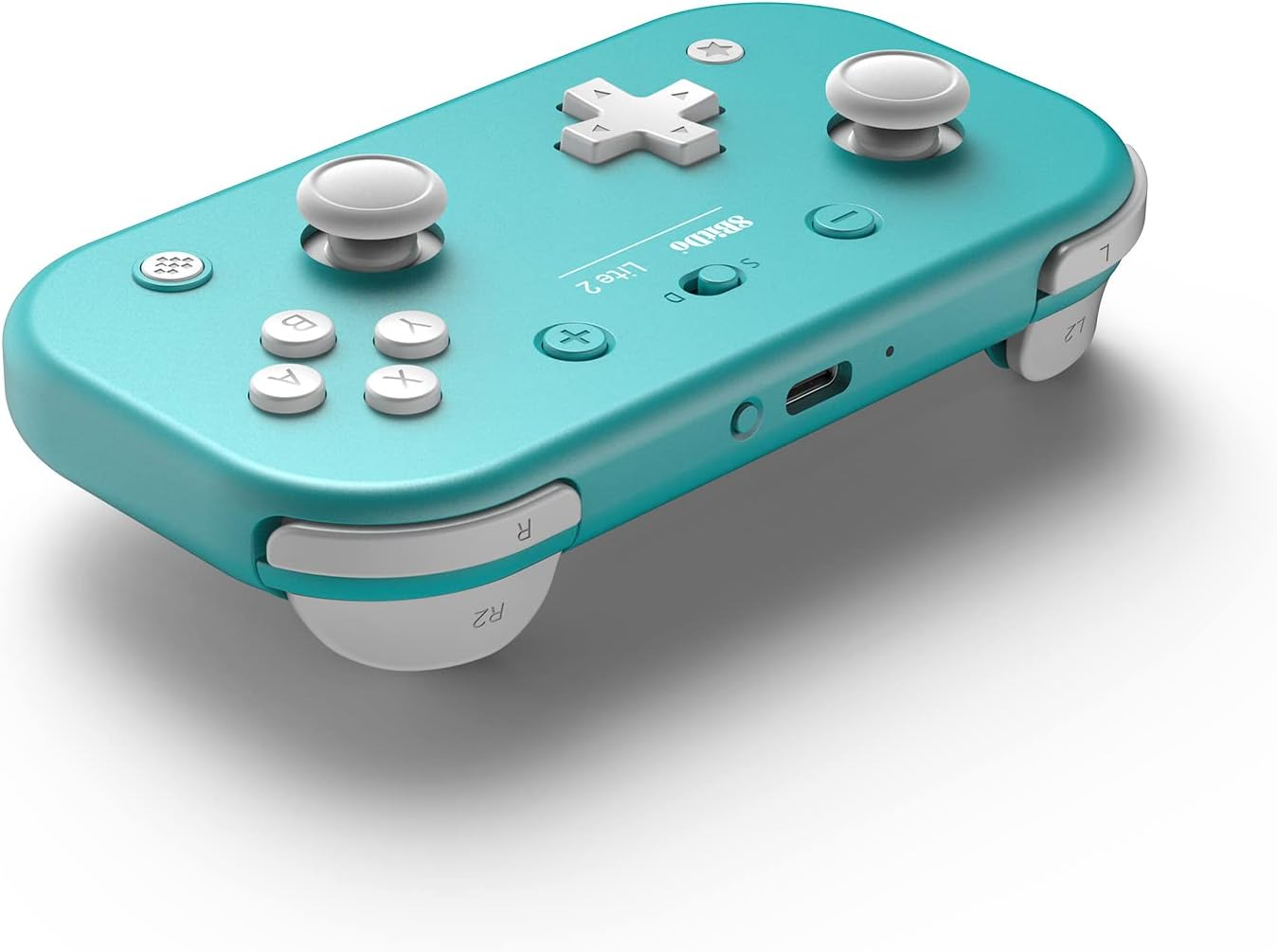 8Bitdo Lite 2 Bluetooth Controller with Motion Controls, Linear Motors Vibration, Joysticks, Triggers and D-Pad, Wireless Gamepad for Switch, Android & Raspberry Pi (Turquoise) image number 4