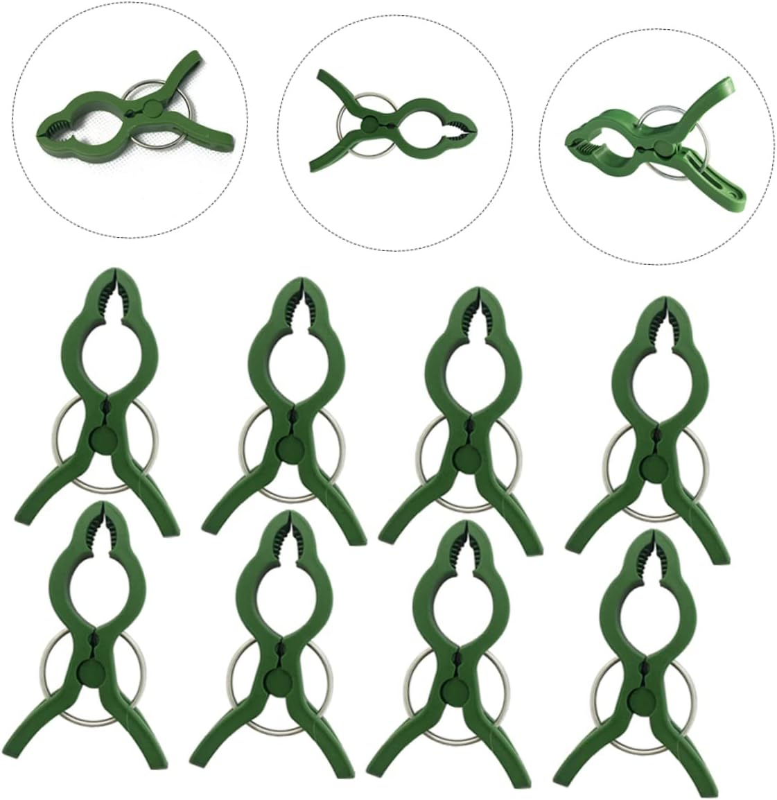 FONDOTIN 25Pcs Orchiid Clip Garden Plant Clips Gardening Fixing Gripper Plastic Iron image number 1