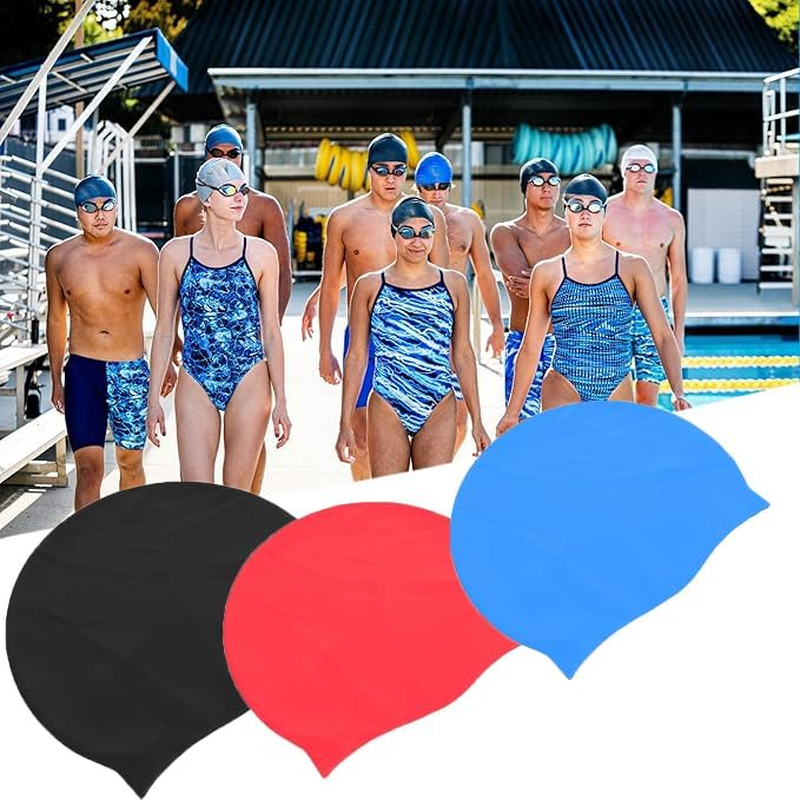 Silicone Swimming Cap Swimming Caps for Men Swim Cap Swimming Cap for Long Hair Novelty Silicone Cap Swim Hats for Women Swimming Cap for Men Bathing Cap
