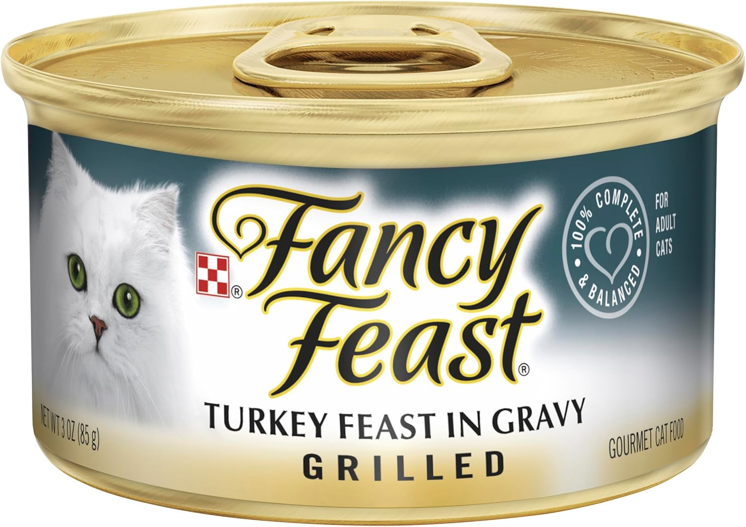 FANCY FEAST Adult Grilled Turkey in Gravy Wet Cat Food 24X85G image number 5