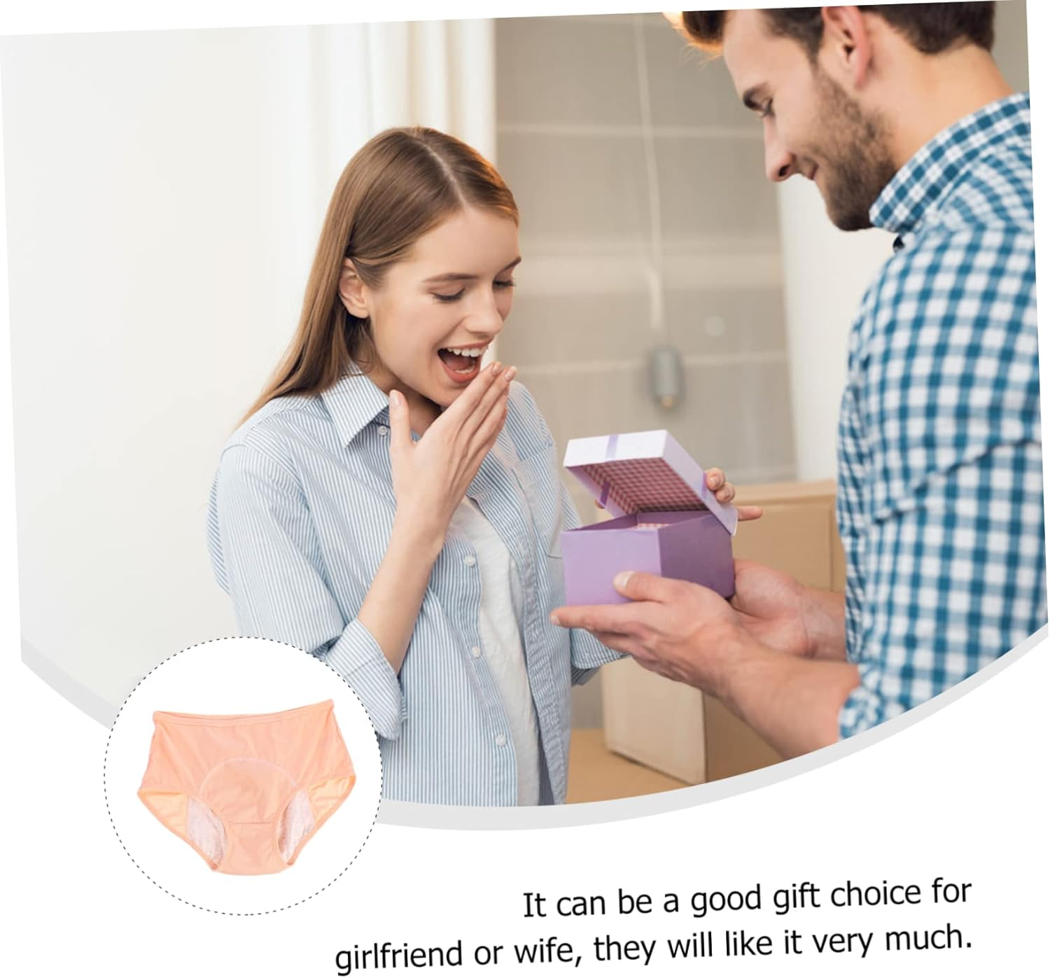 Menstrual Underwear for Women Comfortable Leak Menstruation Pants Breathable Leakage Design Durable Material Light image number 6