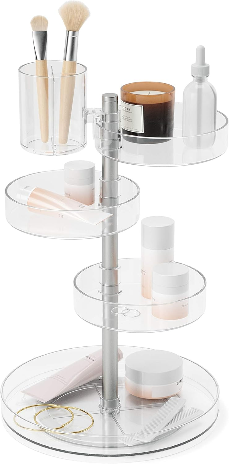 Umbra Pirouette Cosmetic Organizer, Clear, Regular image number 1