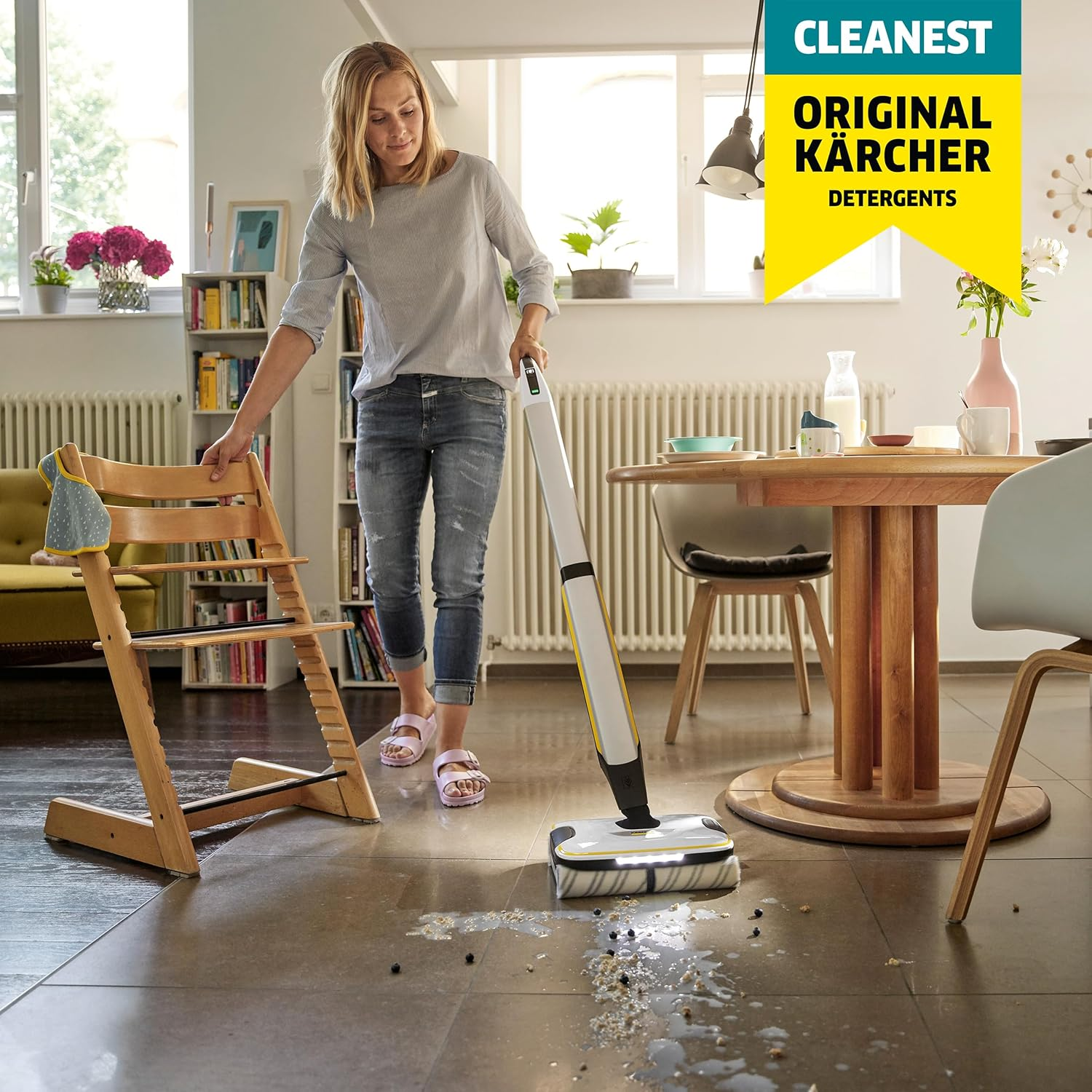 K&auml;rcher 62959410 Sealed Wood Floor Cleaning Detergent for Hard Floor Cleaners image number 6