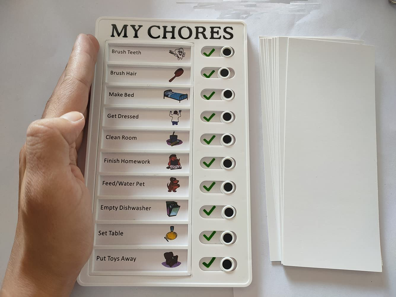 2 Pack Kids Chore Chart, Chore Chart Memo Boards PVC Material for Family for Office My Chores