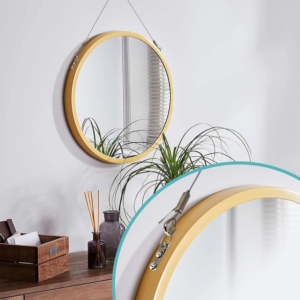 2 Pack Adjustable Picture Hanging Wire, 2M X1.5Mm Stainless Steel Wire for Hanging Mirror, Picture, Light Lamp image number 4