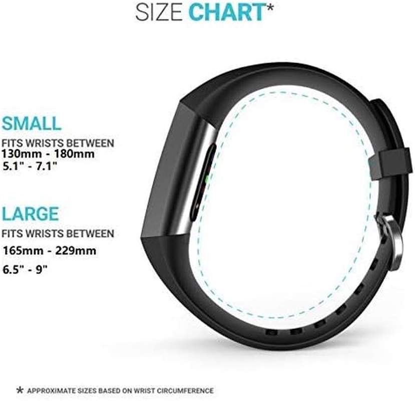 T Tersely Replacement Bands for Fitbit Charge 4/3,Charge 4 SE/3 SE Fitness Activity Tracker, Silicone Fitbit Charge 3/3 SE Waterproof Sport Band Strap Bracelet Fitness Wristband image number 2