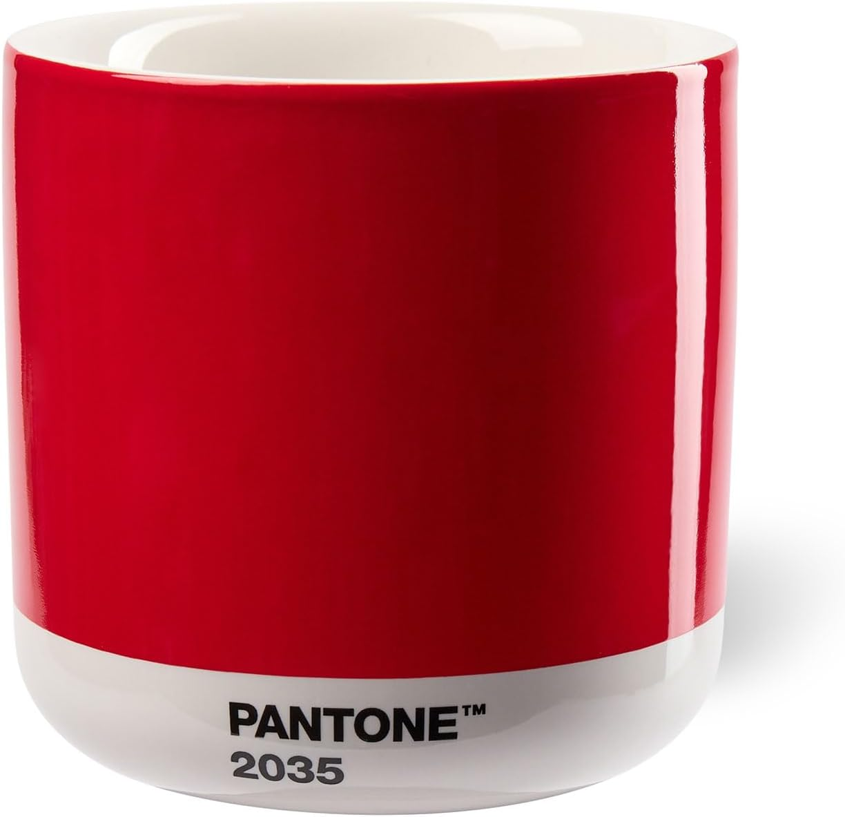 Copenhagen Design Pantone Latte Cup - Double Wall Thermo - Cappuccino Handleless Mug - 7.44Oz/220Ml, Yellow 012 - Light Pink image number 7