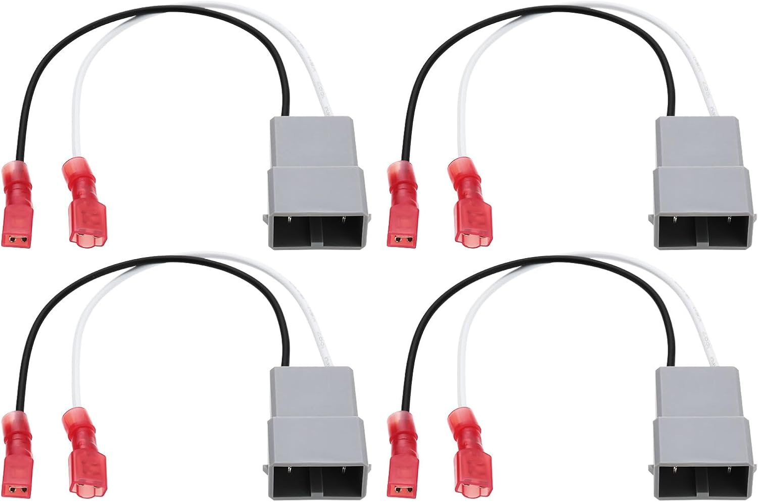 SING F LTD 4Pcs 12V Speaker Adaptor Plug 2 Pin Cable Loom Compatible with Honda Compatible with Accord Compatible with Civic CR-V CR-X CR-Z FR-V H-RV image number 2