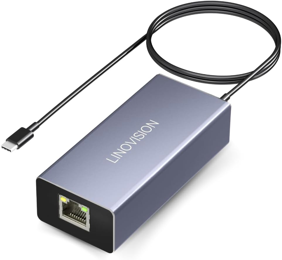 LINOVISION POE to USB-C Converter, Data and Charging through One Cable, Ieee802.3Af/At POE Convert to USB Type C with 10/100Mbps Ethernet, 9V/2.22A or 5V/2A Output, Suitable for Phones and Tablets image number 5