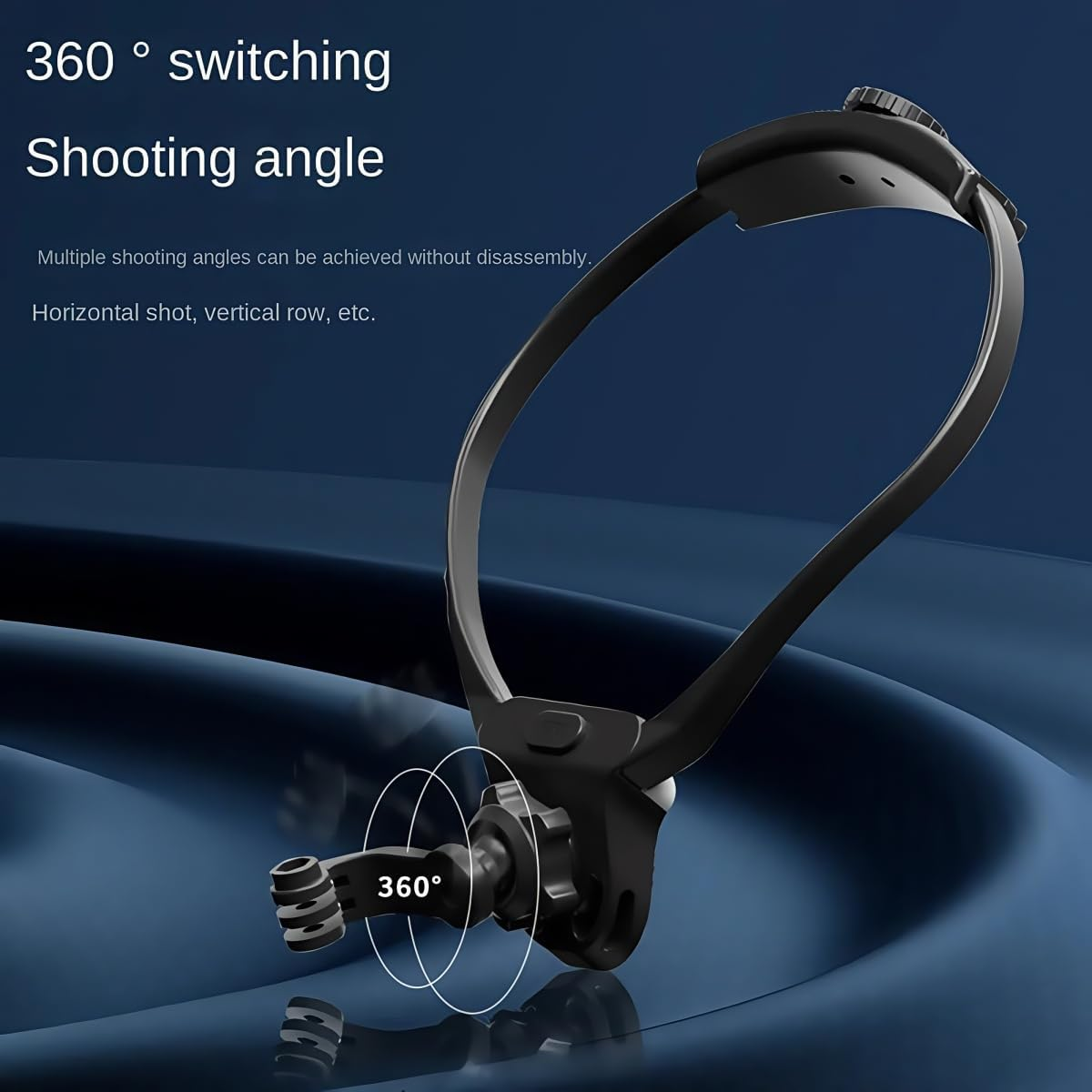 Azragon Neck Mount for Gopro, 3-In-1 Chest Shoulder Head Stabilizer with Quick Release, Hands-Free Holder for Gopro Hero 13/12/11, Insta360 X3, DJI OSMO Action, Iphone 15/14/13 Pro Max Android Phones image number 2