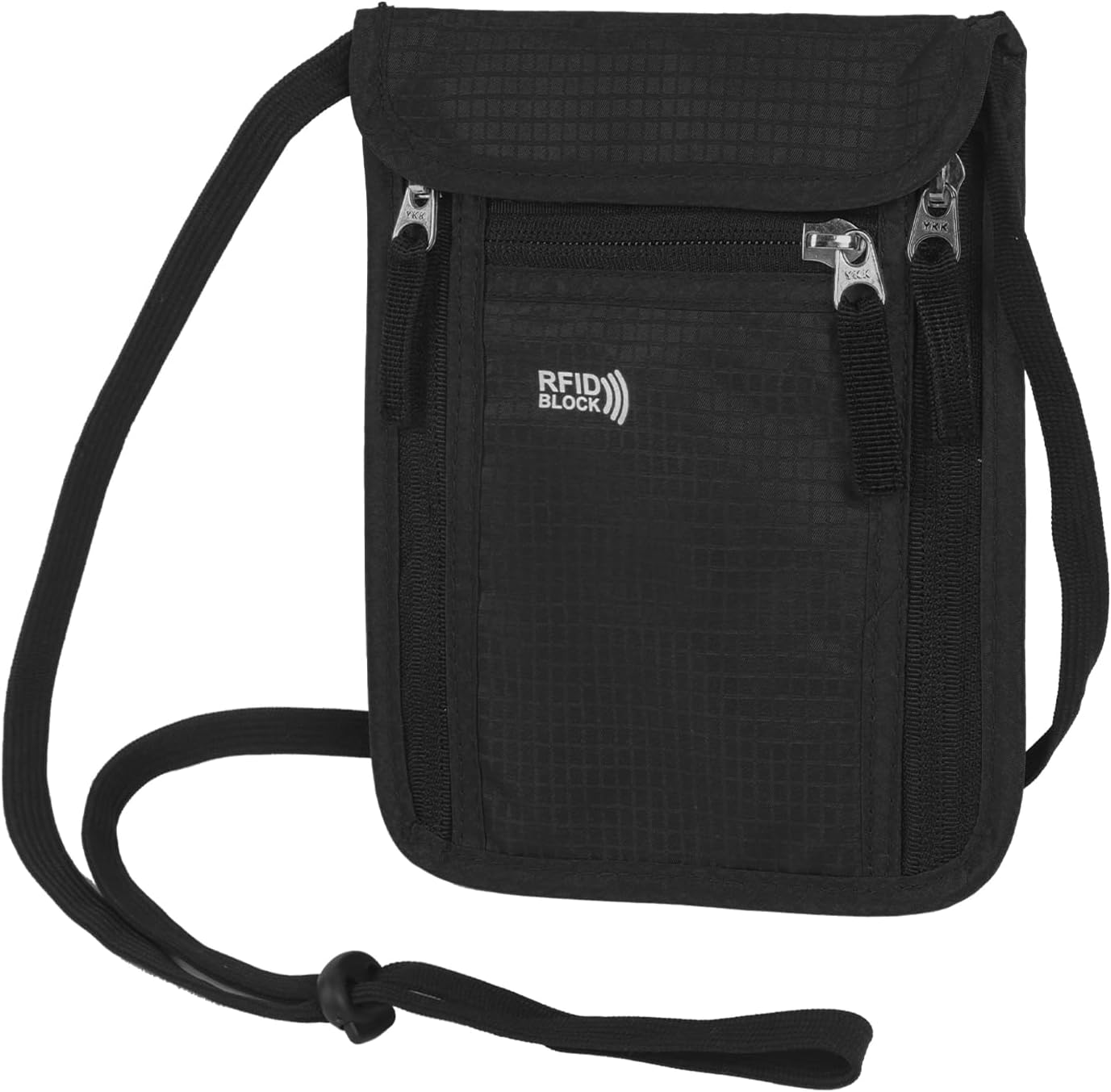 Moorle Men'S Neck Pouch with RFID Protection, Anti-Theft Unisex Travel Purse, Waterproof Shoulder Bag, Theft-Proof, Travel Neck Pouch, Chest Bag for Smartphone, Passport