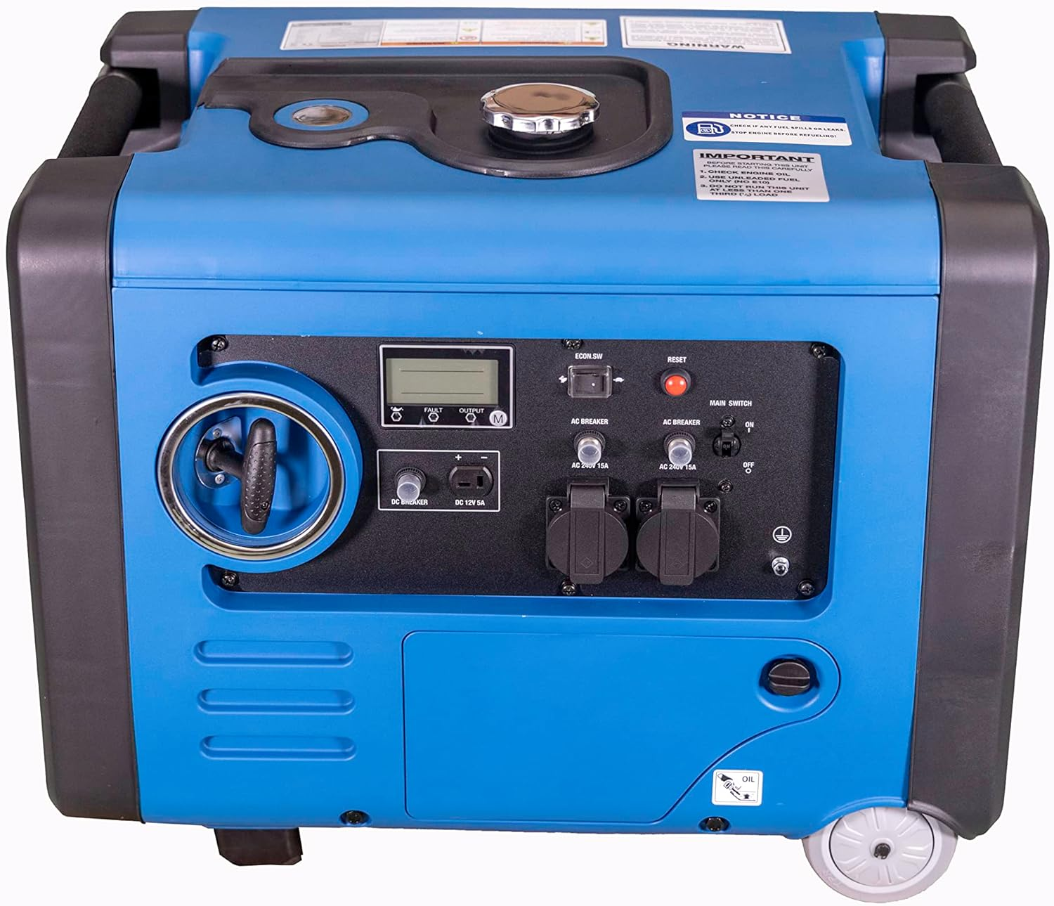 Hyundai Power 4000W Portable Petrol Inverter Generator image number 2
