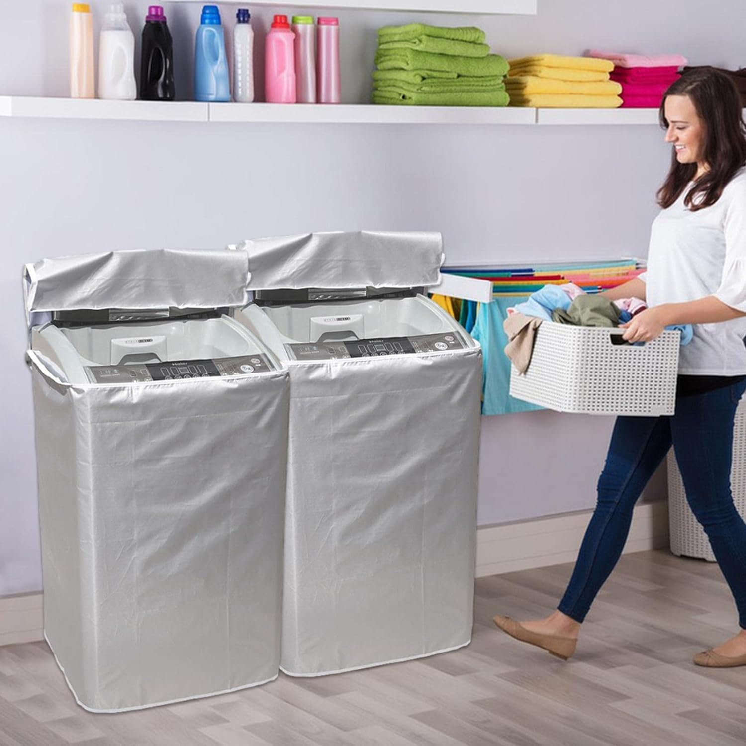 Laundry Dryer Protect, Top Load Washing Machine Laundry Dryer Protect, Laundry Dryer Protect Dustproof Sunproof for Top and Front Load Washer/ image number 3