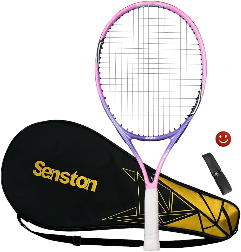 Senston 23-27" Tennis Racquet for Beginner,Youth Lightweight Professional Tennis Racket, Tennis Racket Grip Tape + Cover + Vibration Damper for Girls&Boys image number 3