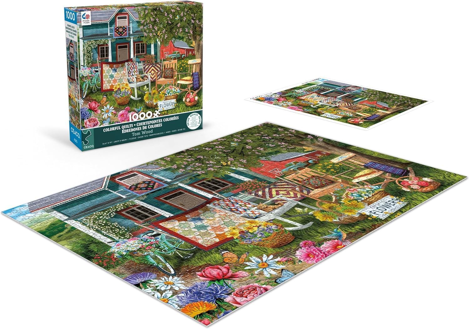 Ceaco - Colorful Quilts - 1000 Piece Jigsaw Puzzle image number 2