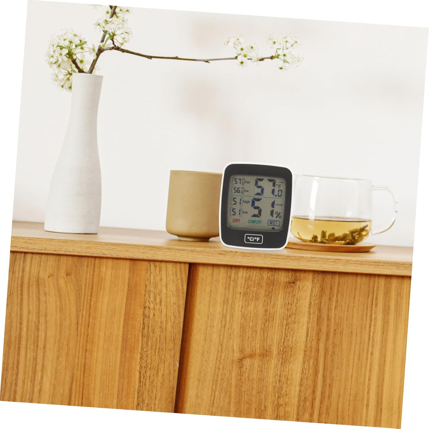 Gadpiparty Digital Hygrometer Thermometer with Large Screen Backlight Indoor Temperature Humidity Monitor for Home Office Basement Multipurpose Accurate Comfort Level Display image number 3