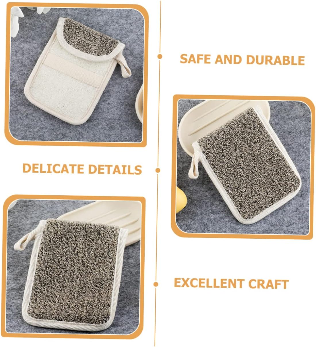 FRCOLOR 4Pcs Bar Soap Pouch Soap Sleeve Mesh Body Scrubber Holder Shower Exfoliating Bag Keep Shower Clean image number 2