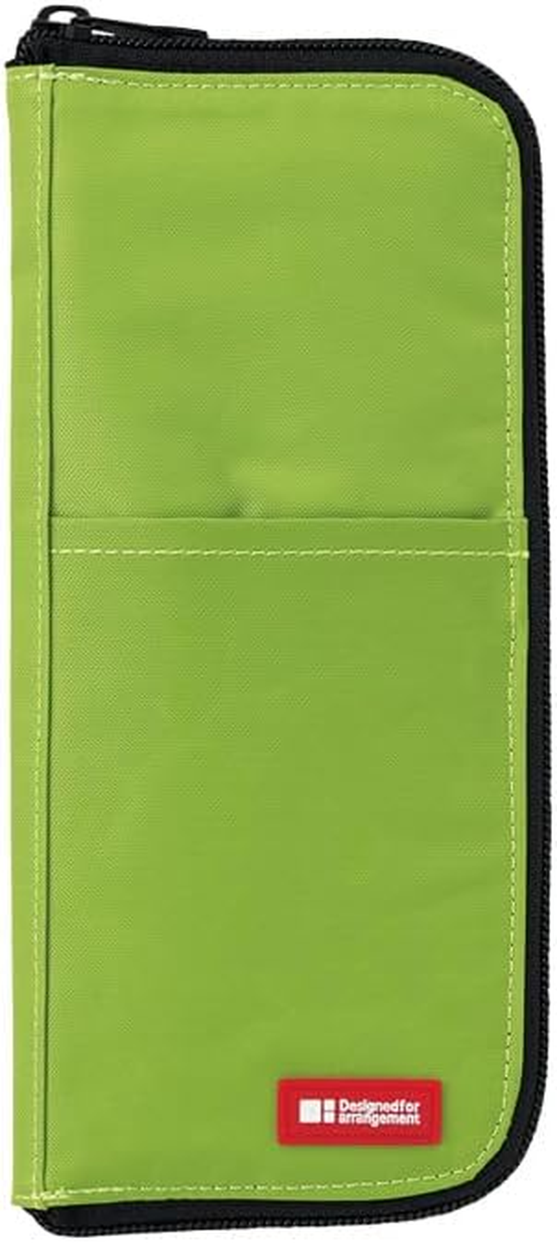 LIHIT LAB Slim Pen/Pencil Pouch, 0.7 &times; 3.9 &times; 8.5 Inches, Yellow Green (A7652-6) image number 3