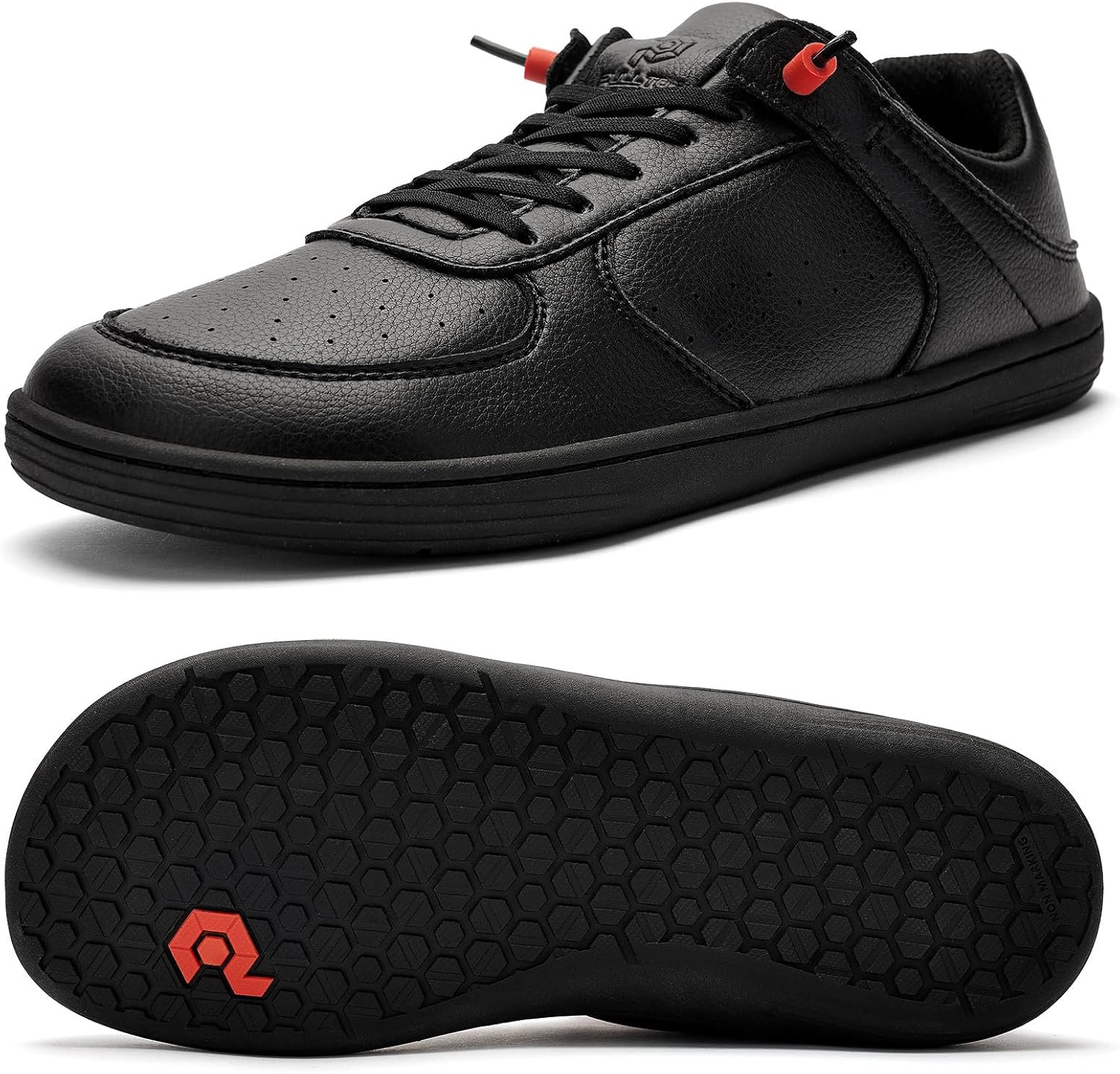 Pulltop Barefoot Wide Toe Box Shoes for Men - Minimalist Barefoot Dress Shoes Sneakers Zero Drop Slip on Walking Non Slip Shoes for Men image number 5