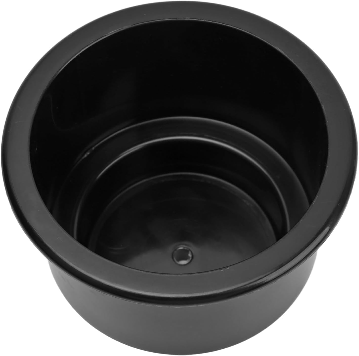 Drink Holder, Easy to Clean Cup Holder Drain Hole Smooth Surface Plastic for Car for Yacht for RV (Black)
