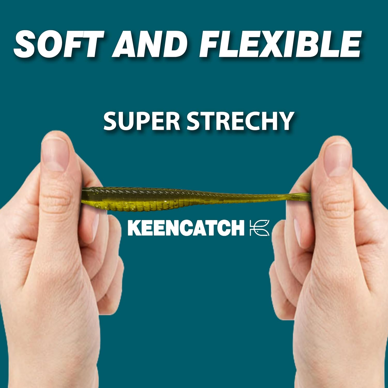 Keencatch Soft Plastic Swimbait with Jighead, Fishing Lure for Flathead Trevally Estuary Perch Bass Trout Snapper, Fluke Bait Minnow 40PCS 7Cm/2.76'', Jerk Shad for Saltwater/Freshwater image number 4
