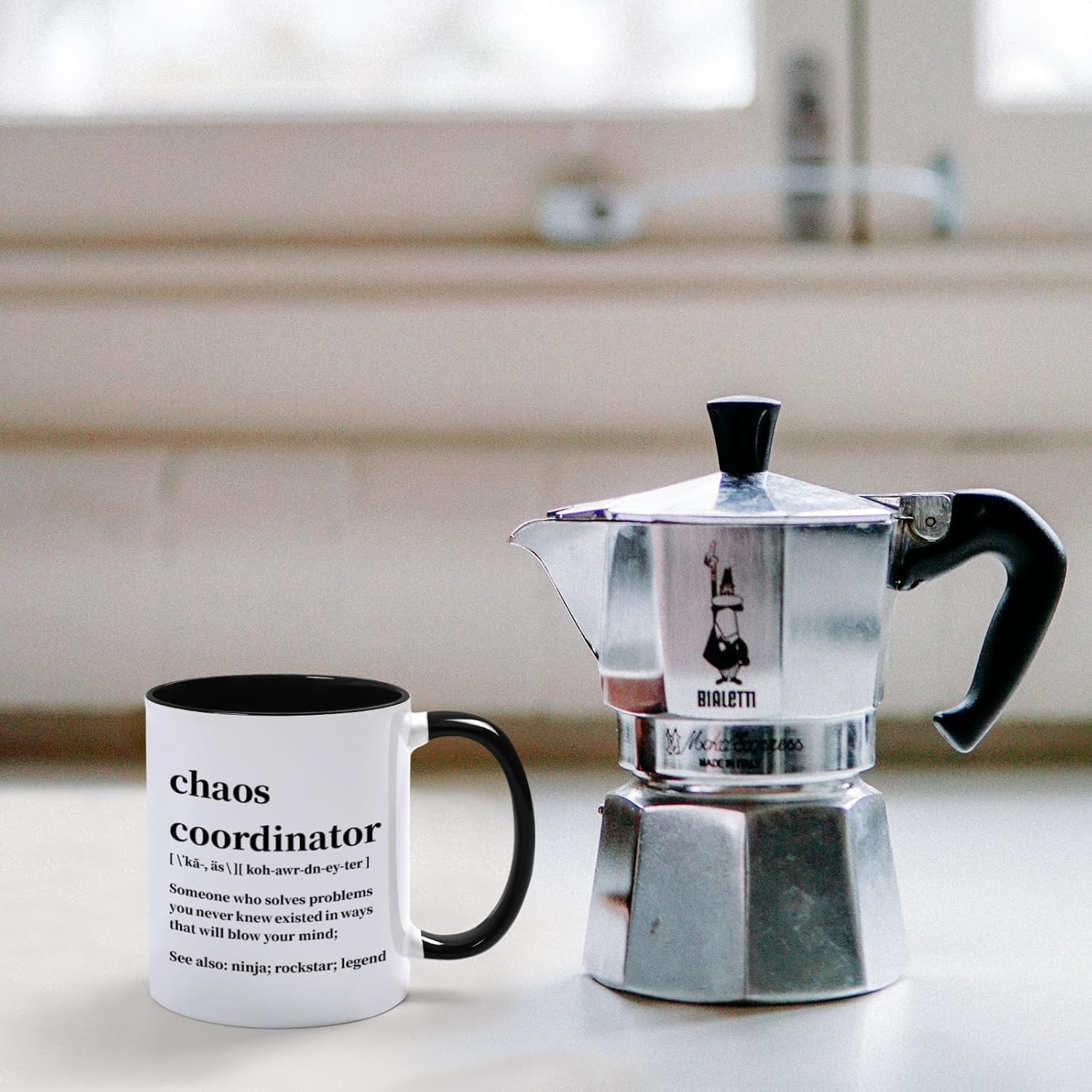 G-Sunny Chaos Coordinator Gifts, Chaos Coordinator Mug, Thank You Women, Boss, Coworkers, Employee Appreciation, Nurse, Teacher, Principal, Funny Coffee Mug, 330ML image number 3