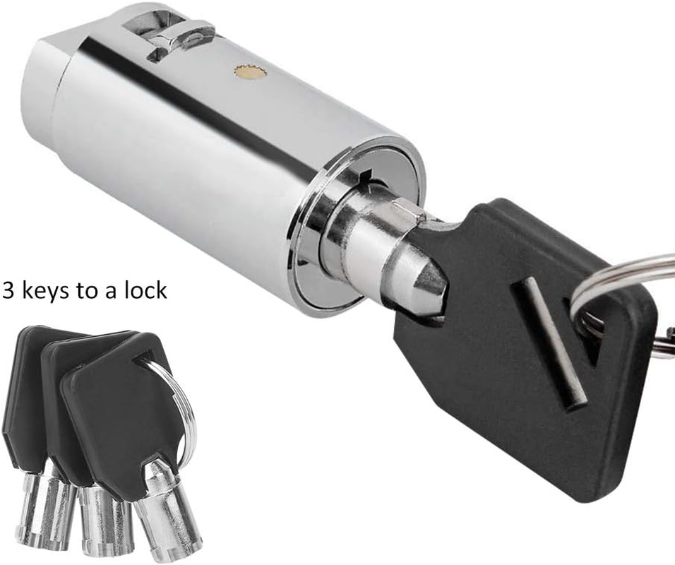Single Opening Key Zinc Alloy Color Vending Machine Lock Cylinder, Vending Machine Lock and Key for Automatic Selling Machines image number 4