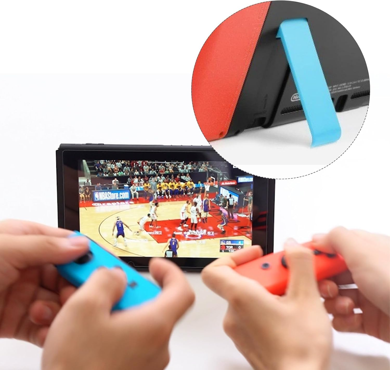 2Pcs Replacement Kickstand for Nintendo Switch Back Stand Replacement Kickstand Backs Shell Holder Bracket Compatible with Switch Console image number 3