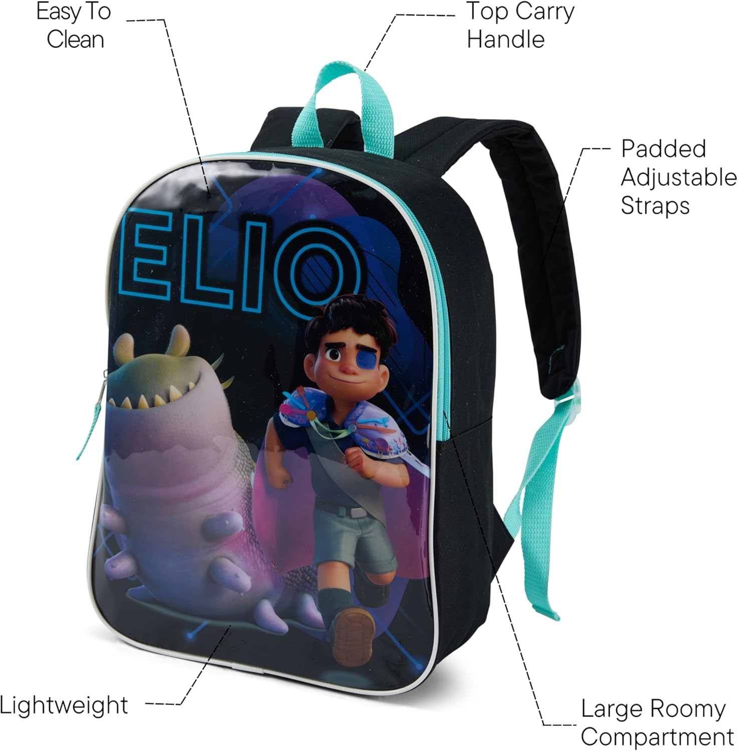 Disney Backpack for Kids 15 Bookbag for Girls | Padded Straps & Large Zip Compartment School Supplies