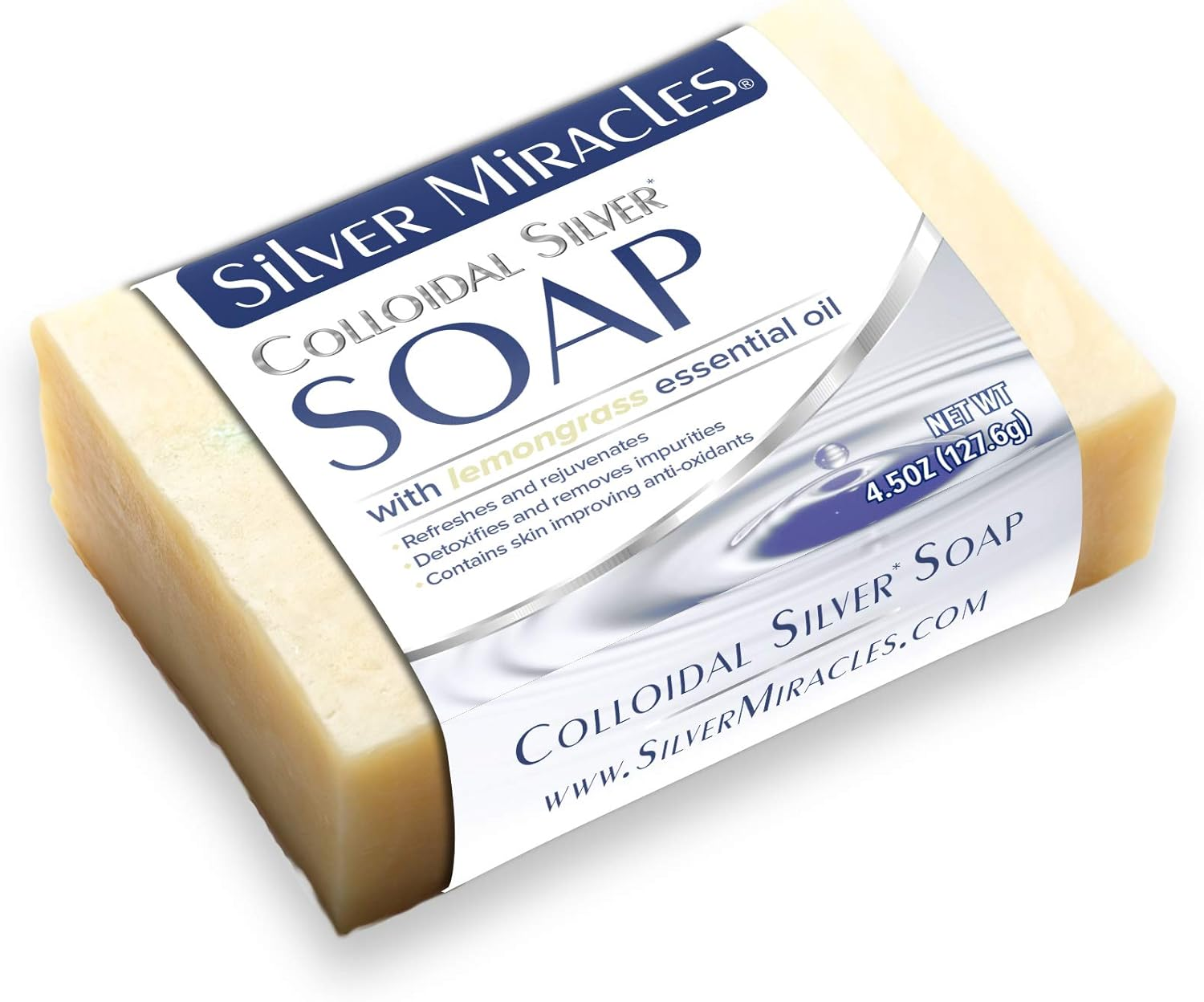 Sillver Miracles Colloidal Silver Soap with Lemon Grass Oil image number 1
