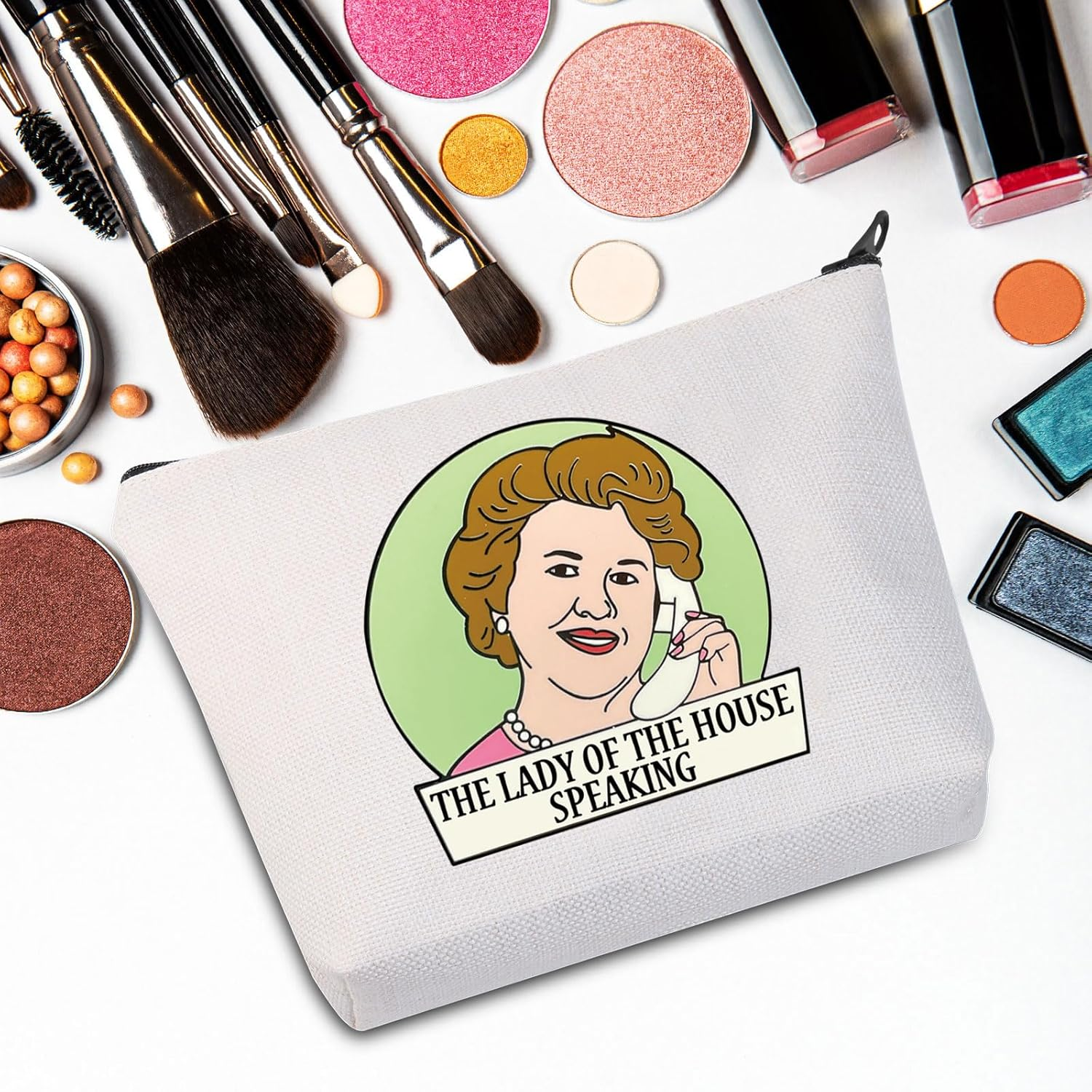 G2TUP Mrs Bucket Makeup Bag Mrs Bucket Bouquet TV Show Gifts the Lady of the House Speaking Hyacinth Bucket Gifts, Lady Of, Fit