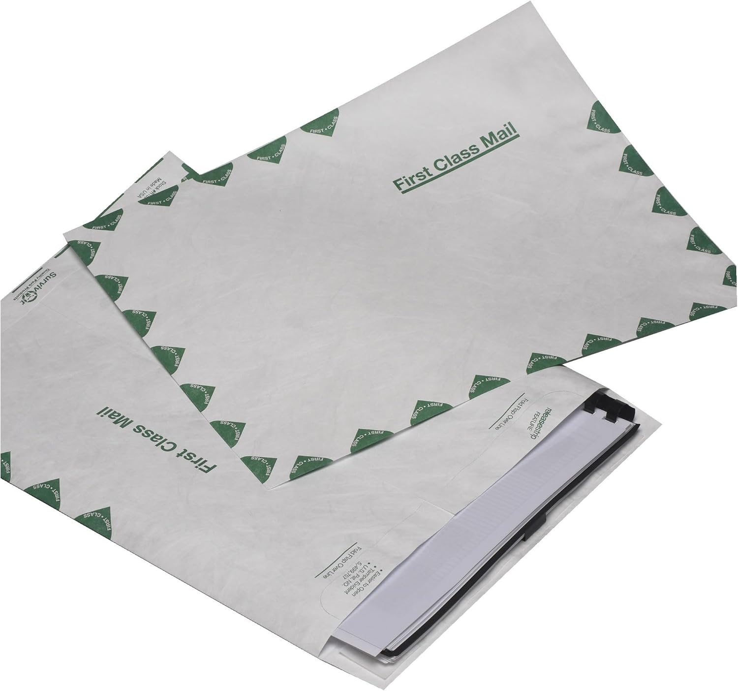 Survivor R1470 Tyvek USPS First Class Mailer, 9 X 12, White (Box of 100)