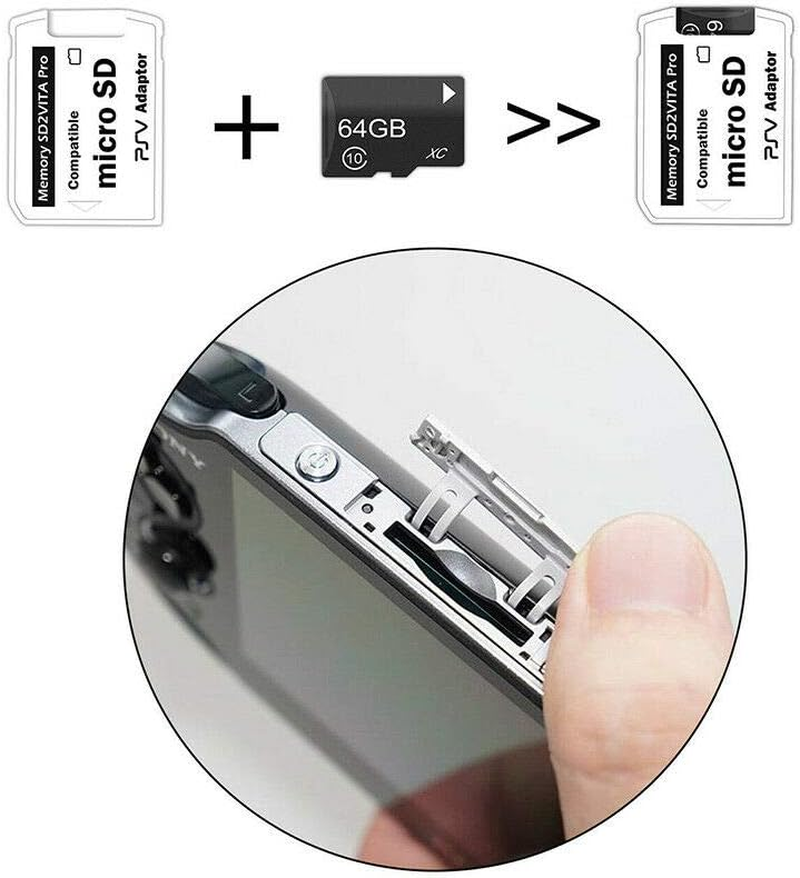 ELASO PSVITA SD2VITA PSV Micro SD Memory Card Adapter Compatible with PS Vita 1000/2000 3.6 or Henkaku System image number 2