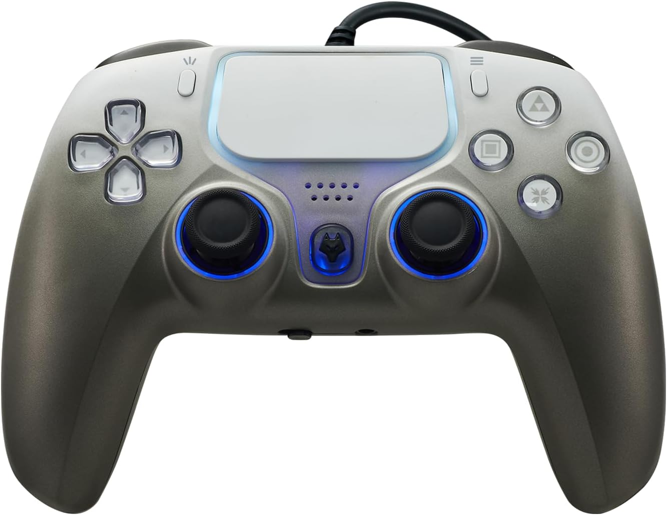 NBCP Wired Controller for Playstation 5, PS5, PC, PS4, USB Gamepad Joystick for Windows 7/8/10, Laptop, Steam - Dual Vibration, Turbo Function, Hall Effect Trigger, 6 Axis Gyro Sensor, 3.5Mm Audio image number 1