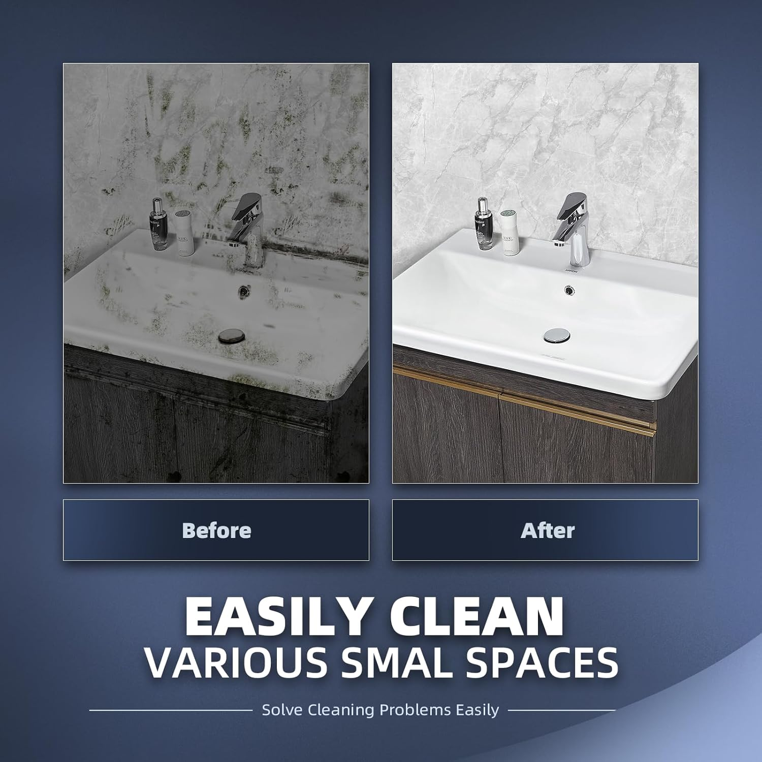 Cleangor Crevice Cleaning Brushes, Cleaner Scrub Brush Tool for Hard to Reach Tight Space, Home Essentials, Cleaning Supplies for Shower, Bathroom, Kitchen, Toilet, Window image number 6