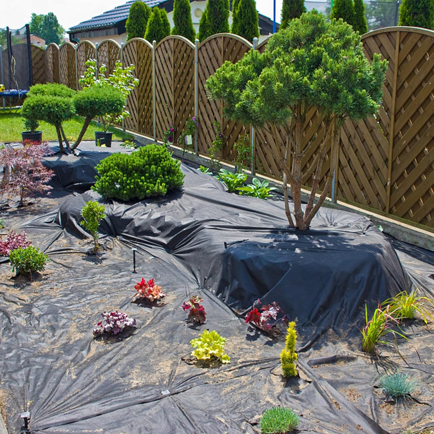 10 X 15 FT Pond Liner, 20 Mil Fish Pond HDPE Liner, Pond Liners for Outdoor Ponds, Koi Ponds, Garden Fountain, Waterfall image number 4