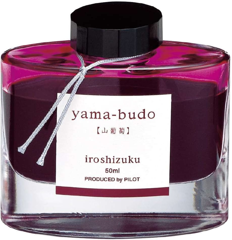 Pilot INK-50-YB Iroshizuku Fountain Pen Ink - 50Ml Bottle - Yama Budo Wild Grapes (Bordeaux) (Japan Import)